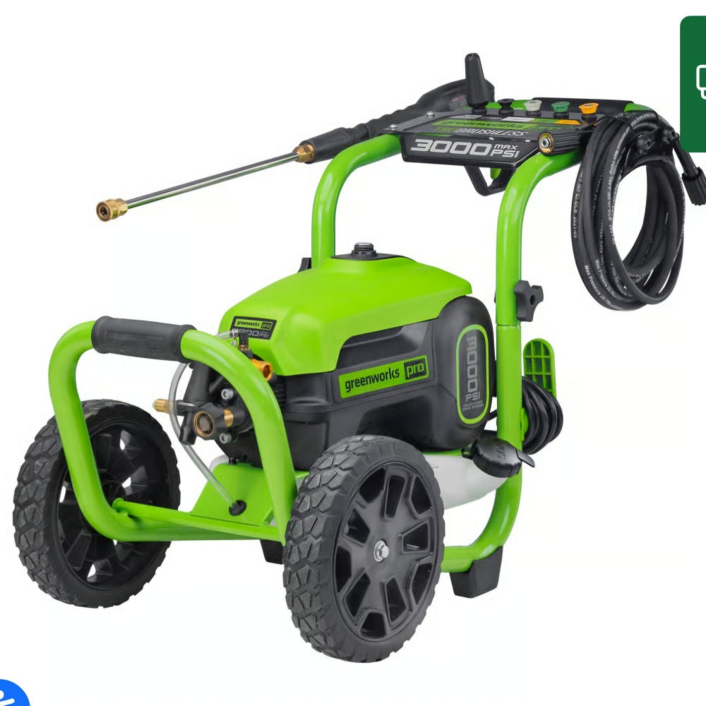 3000 PSI 2.0 GPM Cold Water Electric Pressure Washer 3000 PSI 2.0 GPM Cold Water Electric Pressure Washer